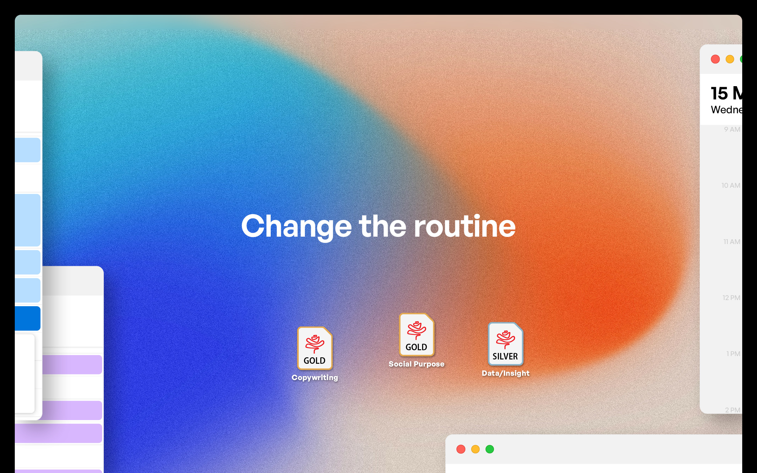 Change the routine Roses awards