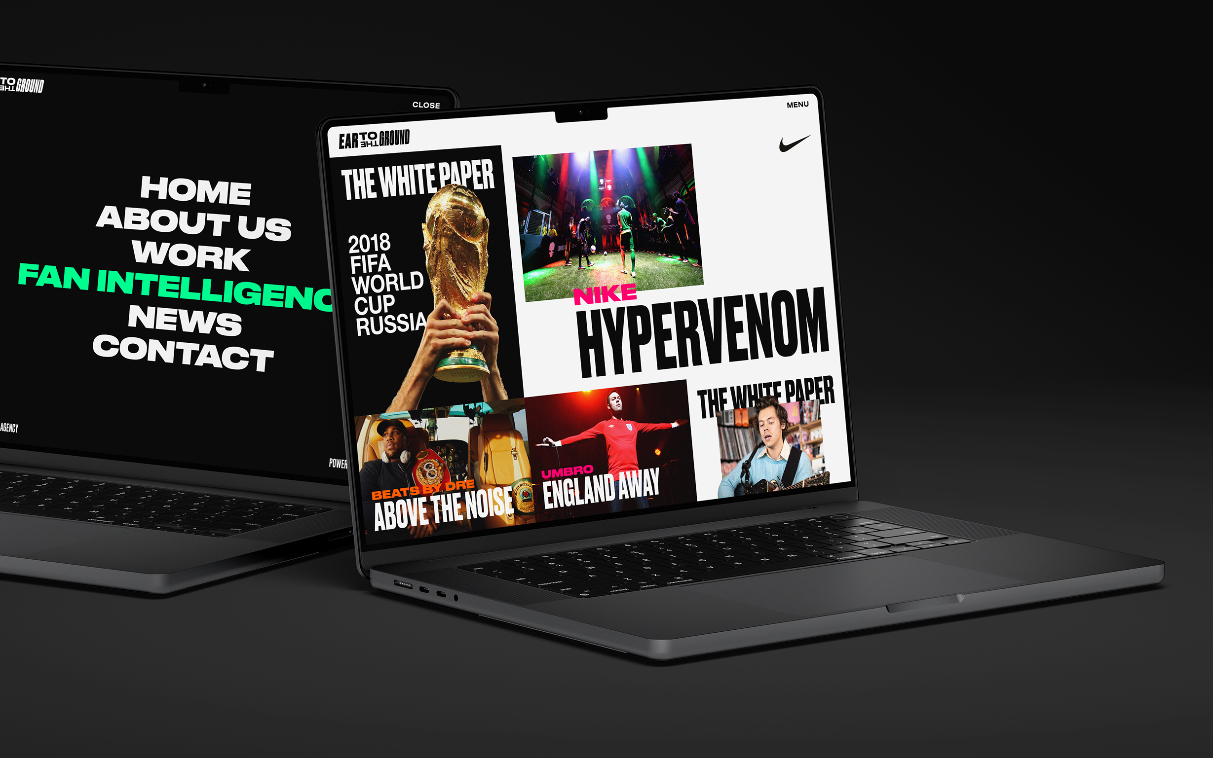 Ear To The Ground – Homepage MacBook